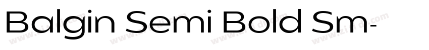 Balgin Semi Bold Sm字体转换